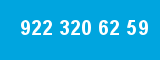 922 320 62 59 922 320 62 59